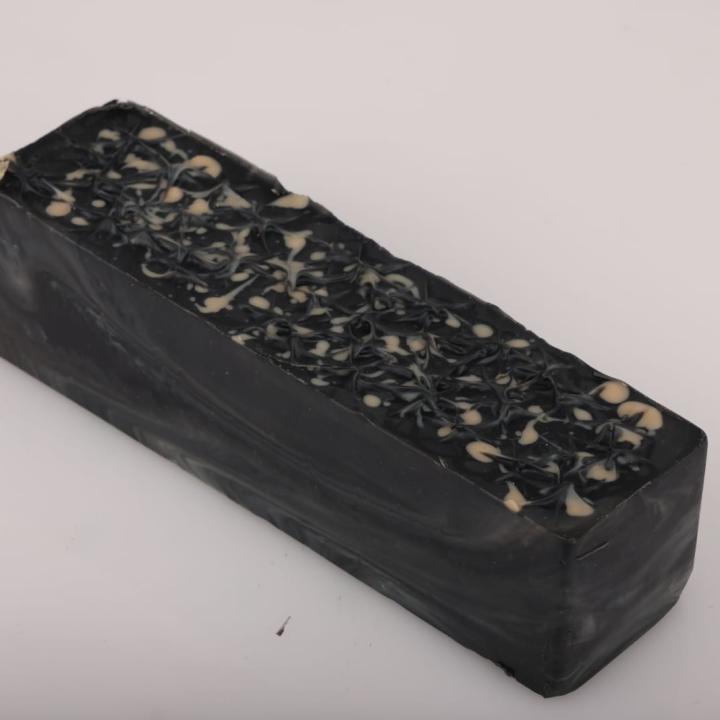 Cold Process Charcoal Soap Slab